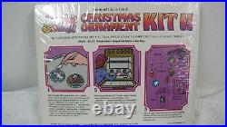 Vintage Rare Makit Bakit Christmas Ornaments Kit II Stained Glass Sealed 1980