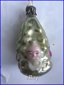 Vintage Russian Glass Christmas Tree Ornaments. Lot rare