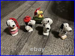 Vintage SNOOPY Christmas Ornament Figure Lot Made in Japan