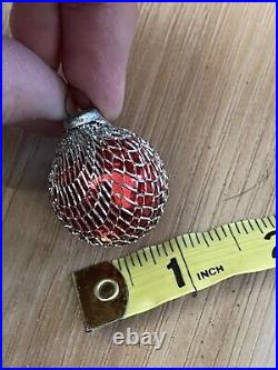Vintage Shiny Brite Christmas Glass Tree Ornaments One Dozen Mini Disco Balls