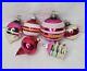 Vintage-Shiny-Brite-Christmas-Ornaments-Pink-Lot-Of-6-Tornado-Lantern-Stripes-01-zl