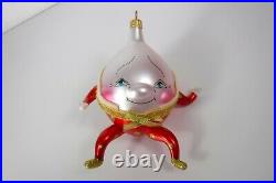 Vintage Soffieria De Carlini Blown Glass Italian Humpty Dumpty Ornament 5