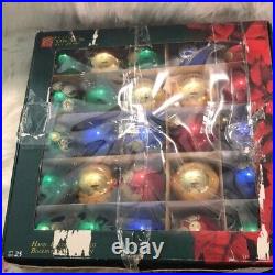 Vintage glass Christmas bulbs ornament holiday collection 25