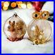 Vintage-rare-w-germany-glass-diorama-christmas-ornaments-set-of-2-Squirrel-Nativ-01-vib