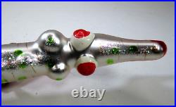 Vtg Christopher RADKO clip ornament CrocODile #93-297 Italian blown glass RARE