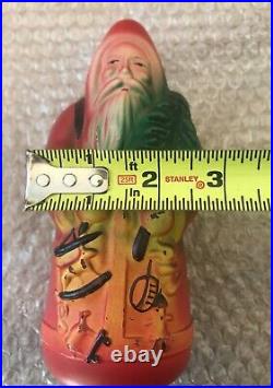 Vtg Painted Figural Santa Claus Christmas Light Bulb 8.5 Made in Japan Works